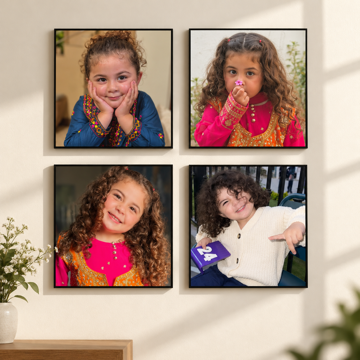 Customize Phototiles Pack of 4 Medium Phototiles for your room