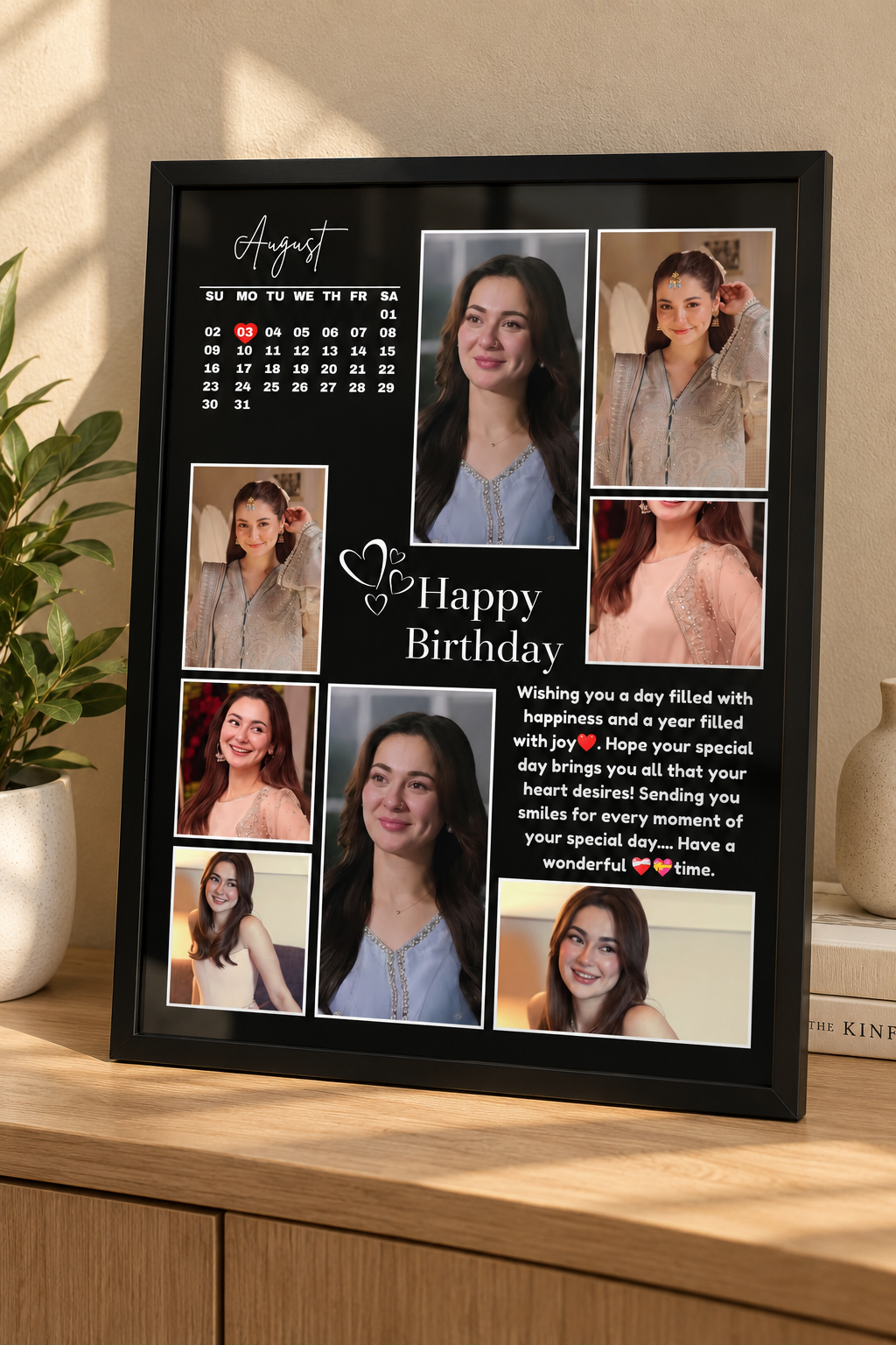 Customize Best Friend Birthday frame | Black frame