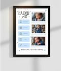 Welcome to world Customize Baby Picture frames | Size 8x12 inches