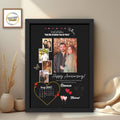 Customize Anniversary frame Best Gift for loved ones| Size 8x12 inches