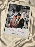 Customize Anniversary frame Best Gift for loved ones| Size 8x12 inches
