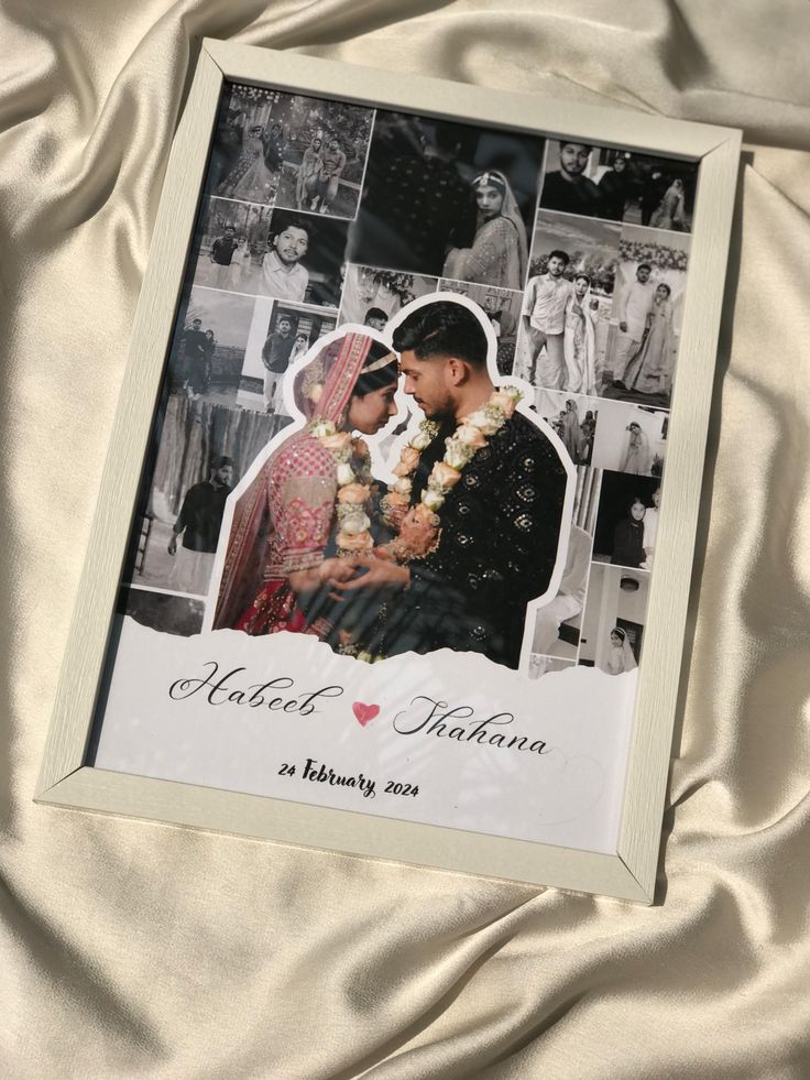 Customize Anniversary frame Best Gift for loved ones| Size 8x12 inches