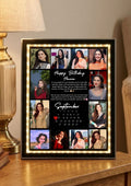 2 in 1 3D customized Magic Mirror Frame | Mirror light Photo frame | Special Love Gift| Design 8