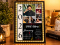 2 in 1 3D customized Magic Mirror Frame | Mirror light Photo frame | Special Love Gift| Design 2